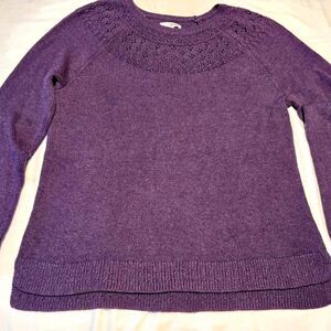 Sonoma-goods-for-life Women's Large Purple NWT Grandma Mom Sweater Over size